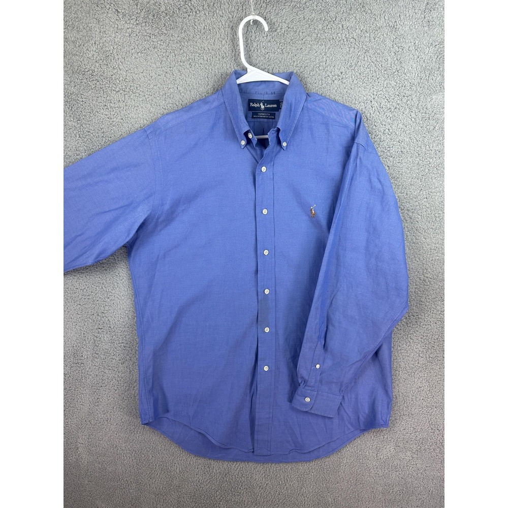 Ralph Lauren Shirt Mens 15.5 33 Blue Yarmouth Oxford Button Down Classic Flesh